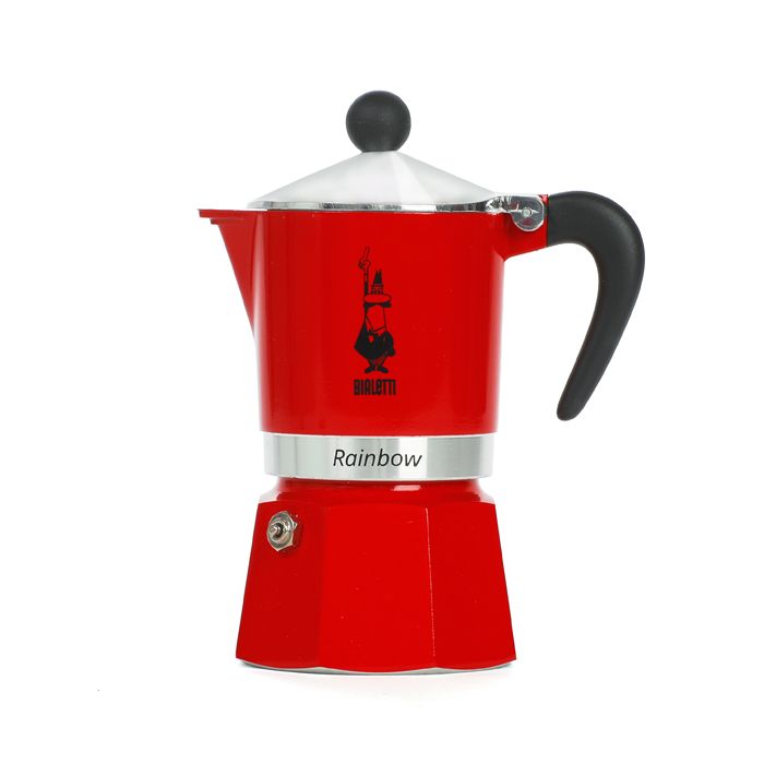 Moka Express Rainbow 3 Tasses Rossa