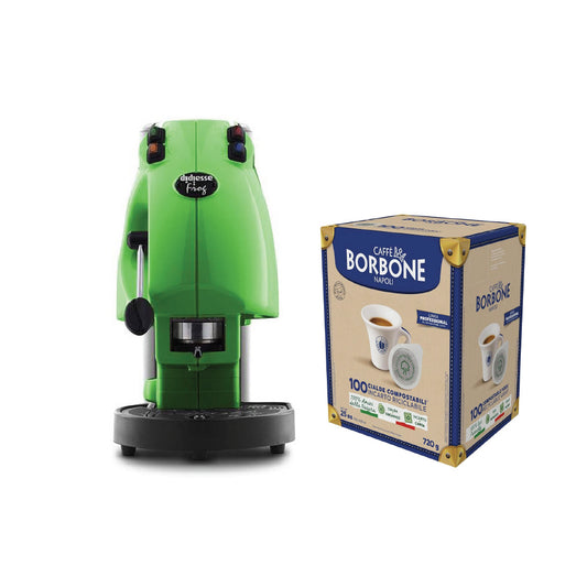 Machine à Café Didiesse Frog + Box de 100 Dosettes Borbone