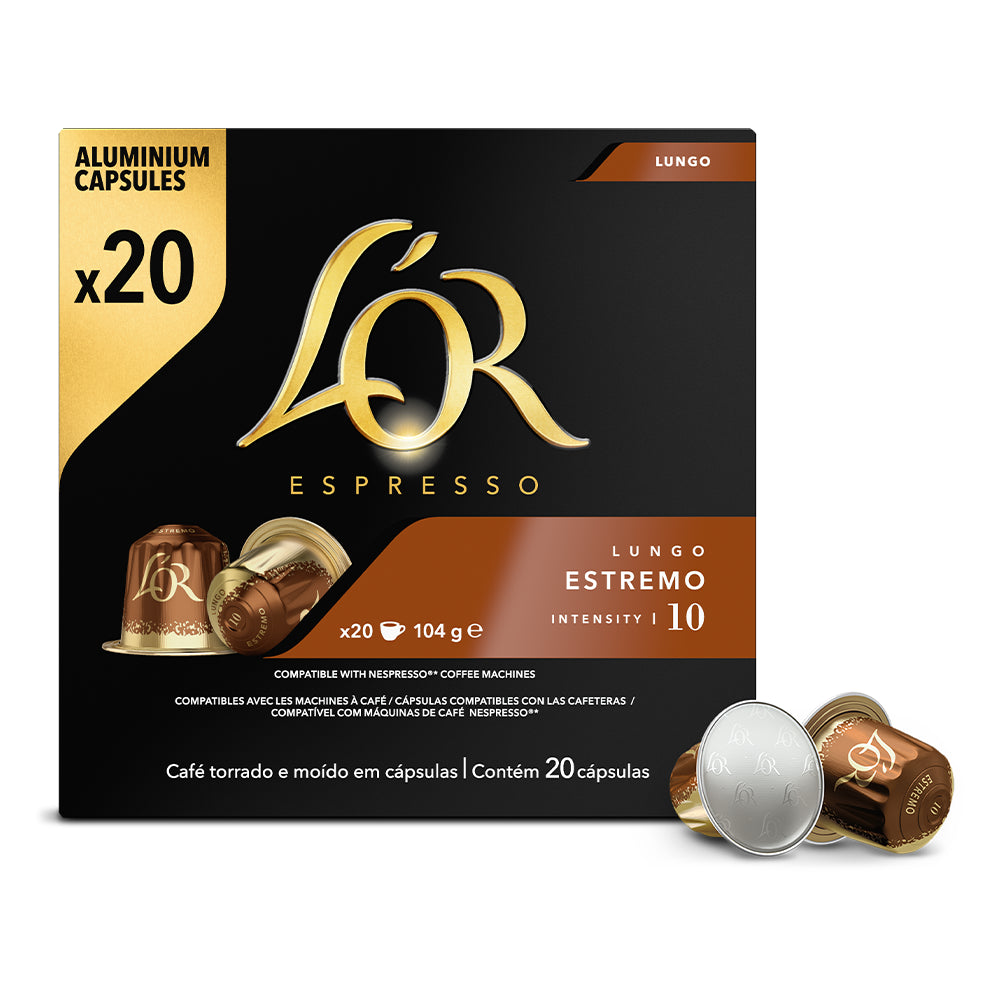 Café Caps L'OR ESTREMO 20P-10 (Compatibles Nespresso)