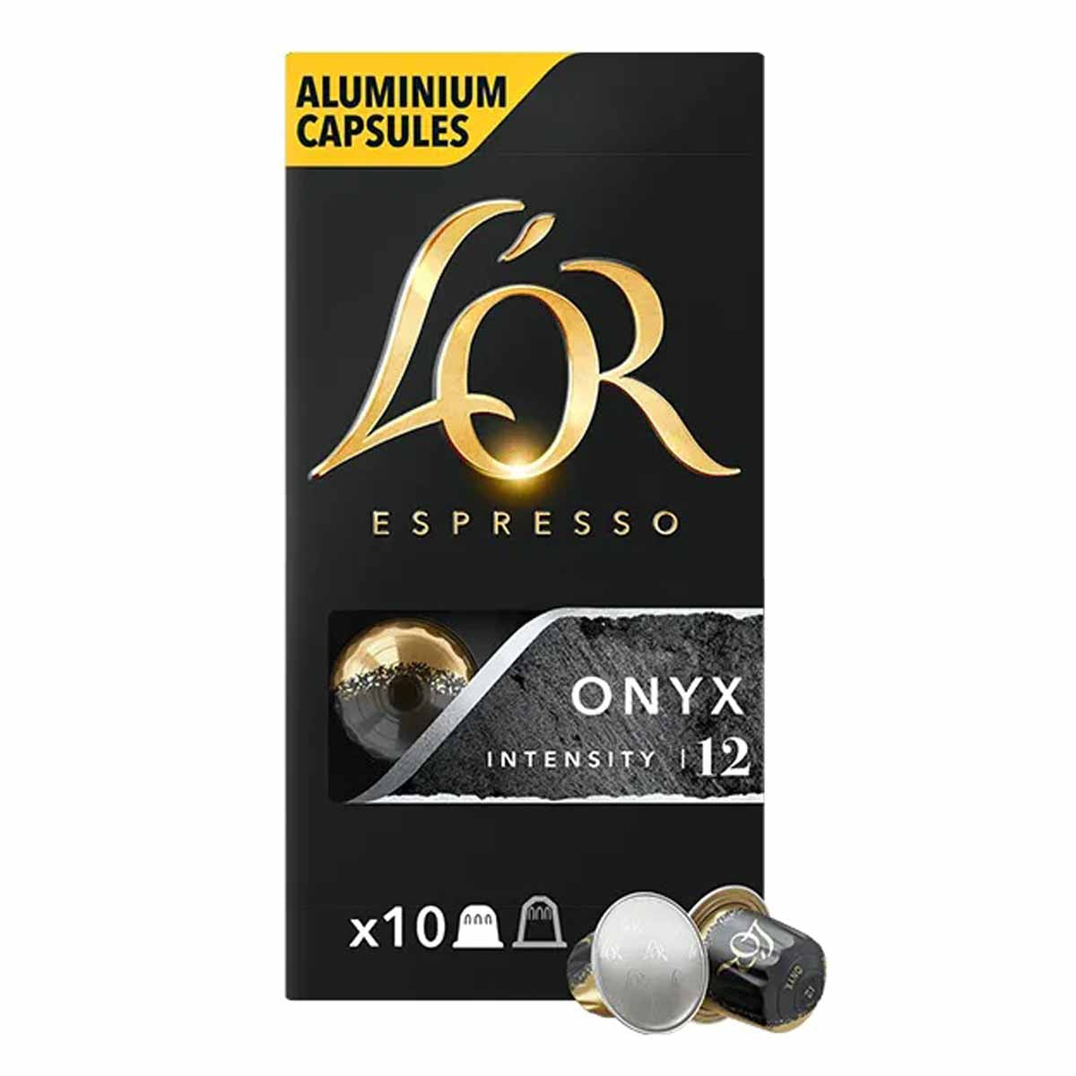 Café Capsule L'OR ONYX-12 (Compatibles Nespresso)