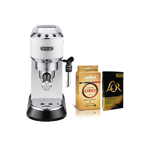 Pack Delonghi Dedica Style + 2 paquets Lavazza + L'OR