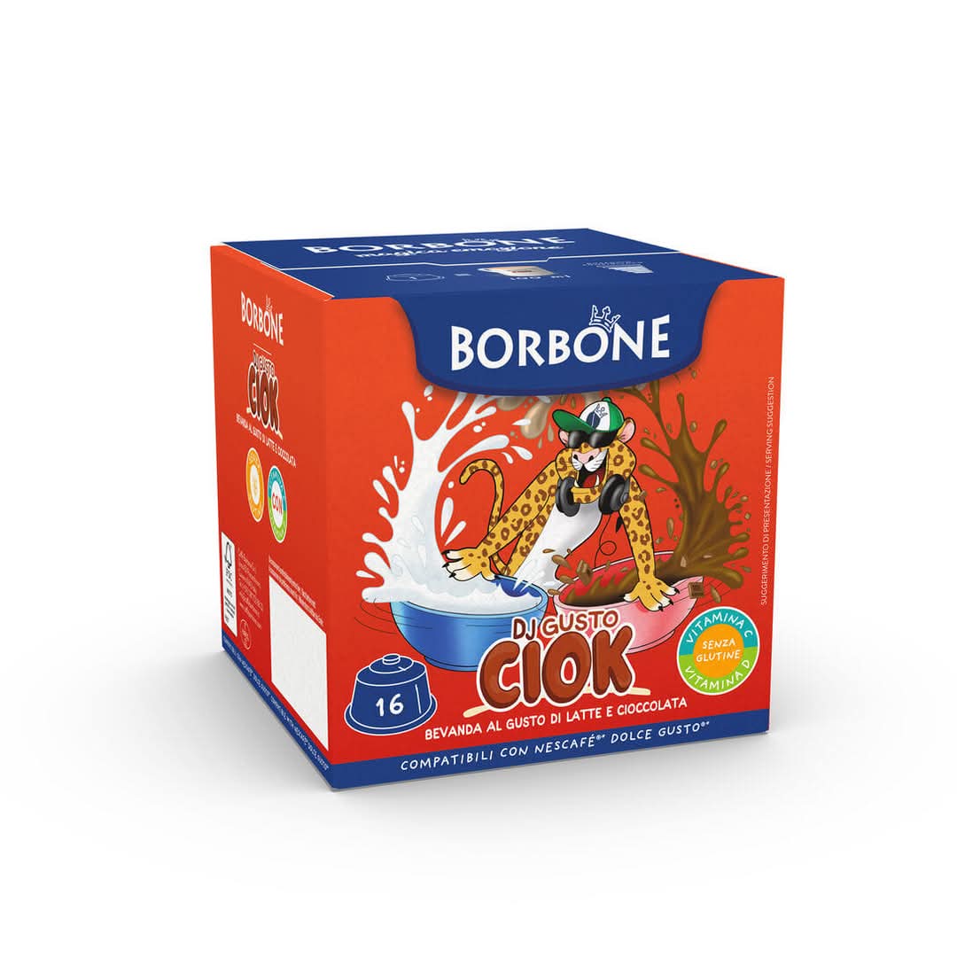Borbone Dj Gusto CIOK Boite 16 Capsules Compatibles Dolce Gusto