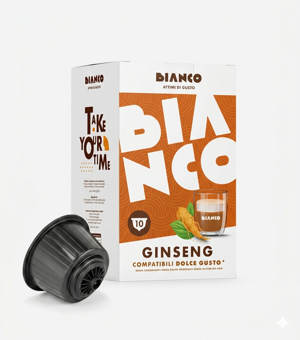 Bianco Ginseng - 10 Capsules compatibles Dolce Gusto