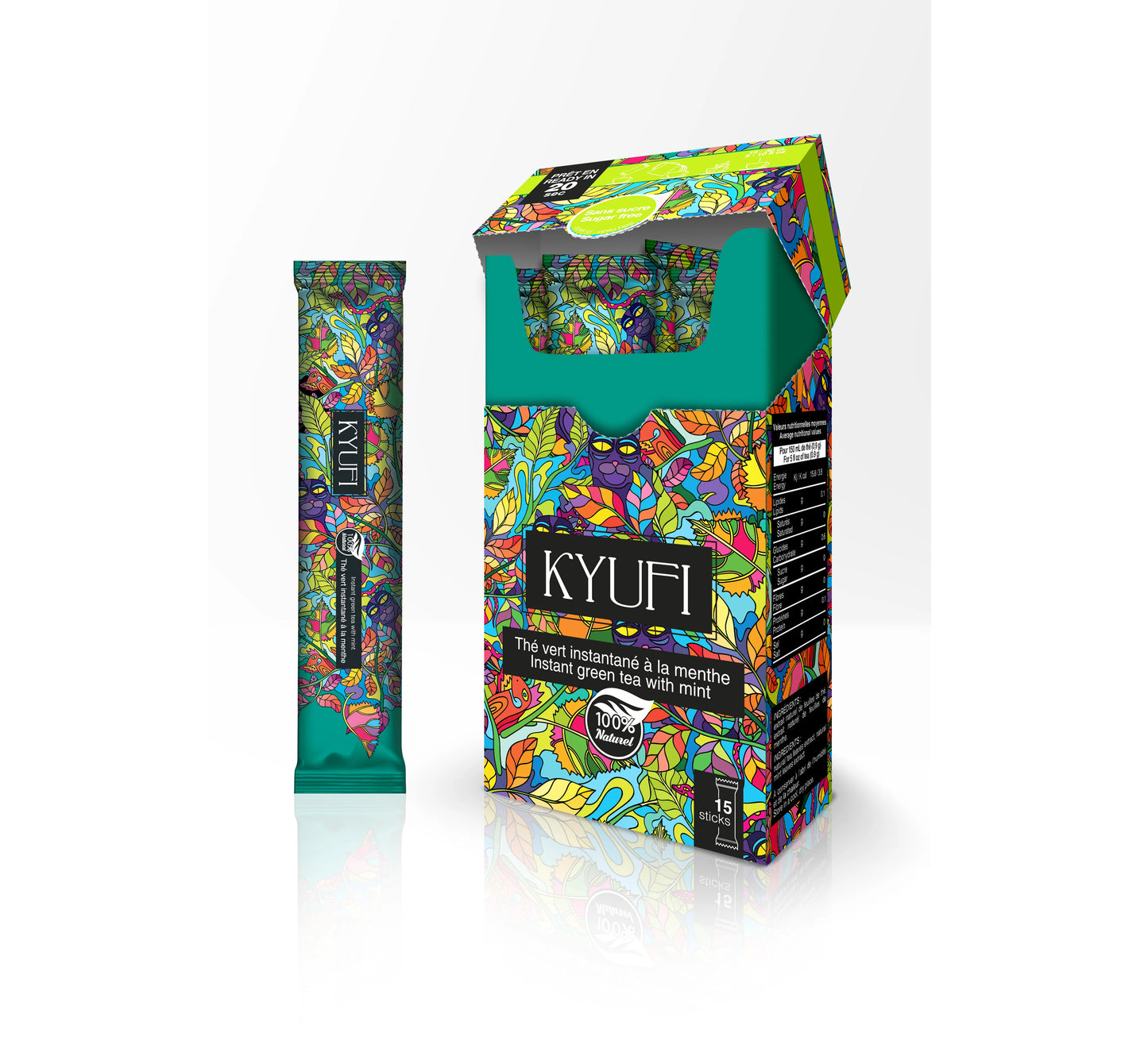 KYU THE VERT SOLUBLE MENTHE SANS SUCRE