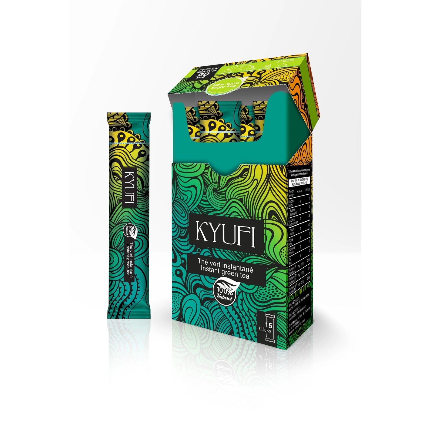 KYU THE VERT SOLUBLE SANS SUCRE