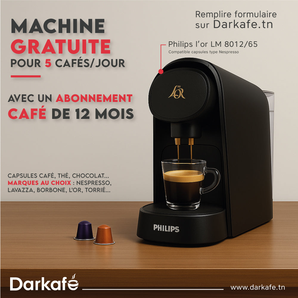 Abonnement 12 mois Café : Philips LM 8012/65