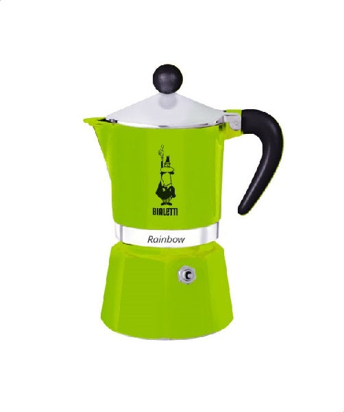 Moka Express Rainbow Verde 3 Tasses
