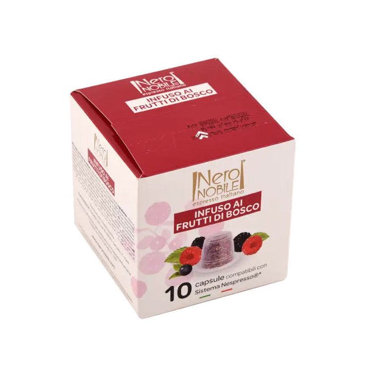 NeroNobile Tisane aux Baies Sauvages– Boîte de 10 Capsules Compatibles Nespresso