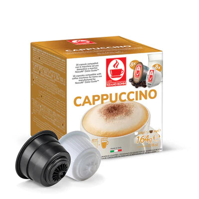 Bonini Cappuccino 16 Capsules Compatible Dolce gusto