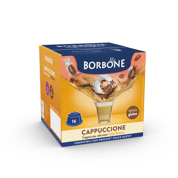 Borbone CAPPUCCIONE Boite 16 Capsules Compatibles Dolce Gusto