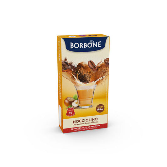 Capsules Borbone Nocciolino 10 capsules (Compatibles Nepsresso)