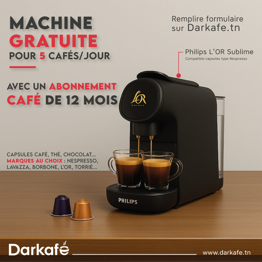 Abonnement 12 mois Café : Philips l'or sublime