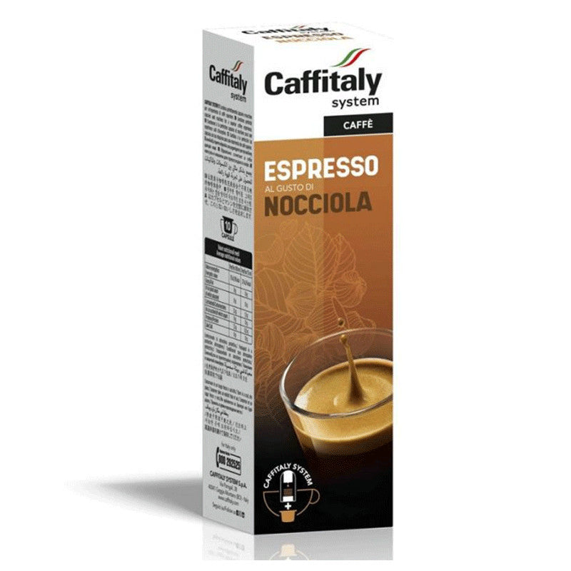 Caffitaly NOCCIOLA Box de 10 capsules de 8g (Compatibles Machine Caffitaly)