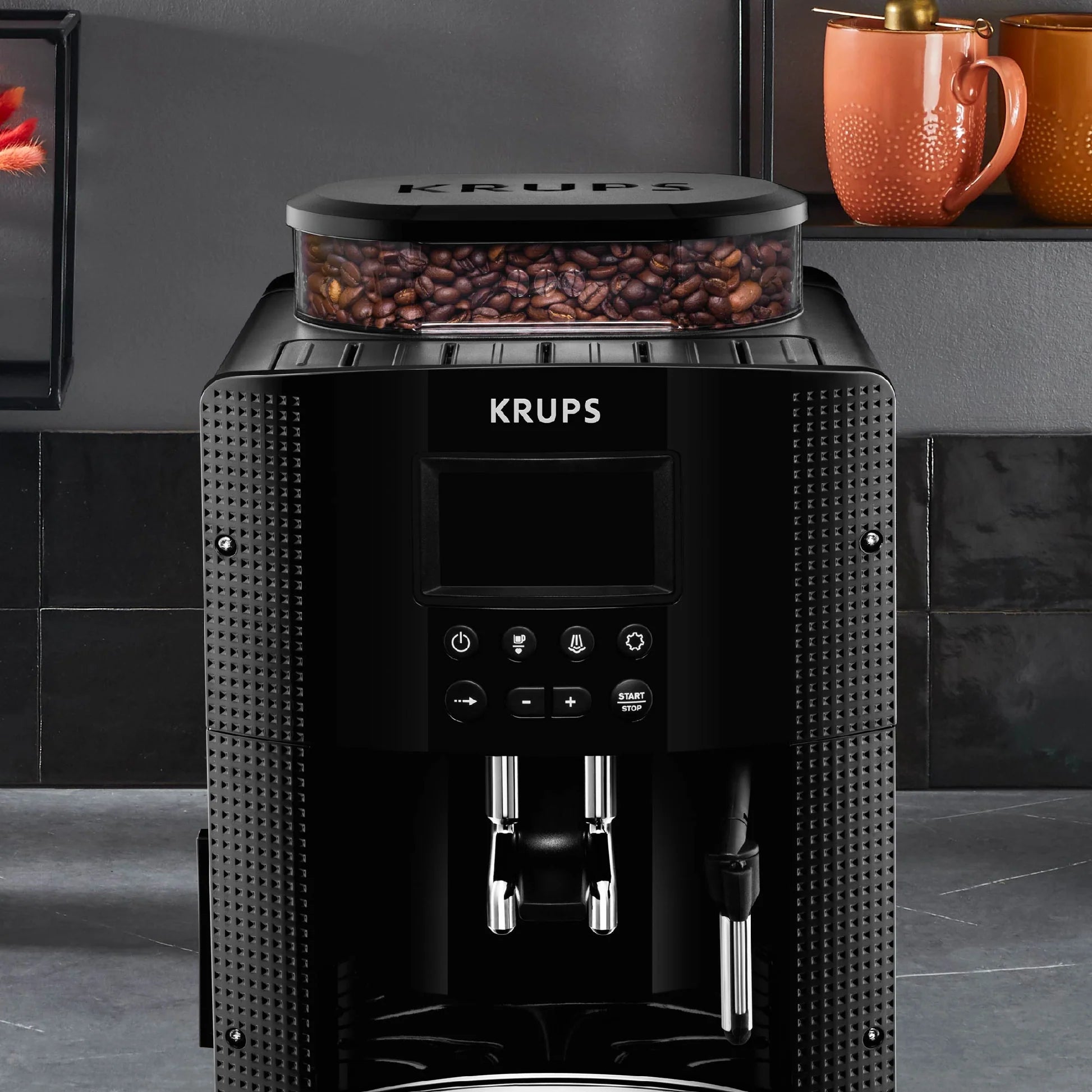 Machine à café Espresso Krups EA815070 / ECRAN LCD / Noir