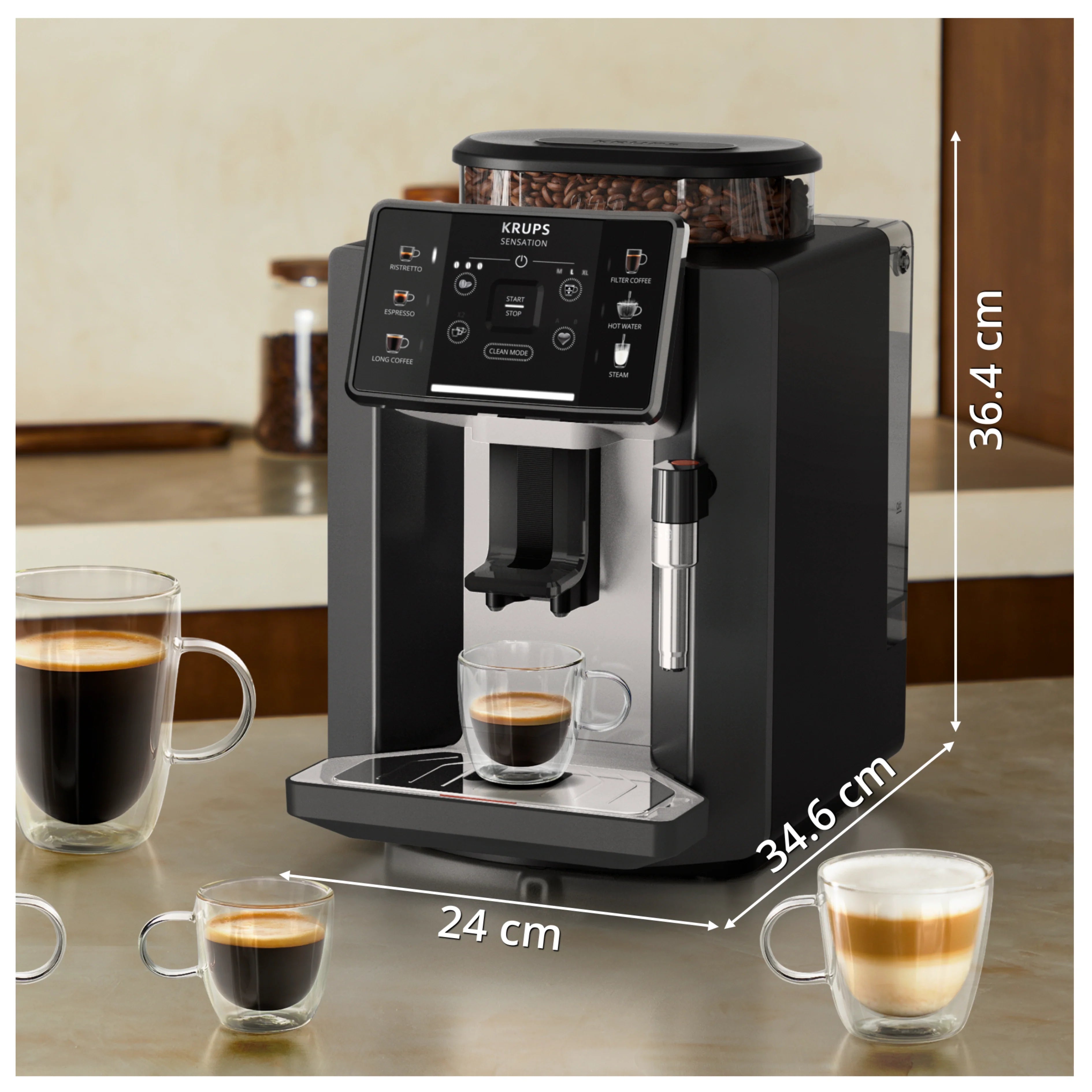 ESPRESSO FULL AUTO KRUPS SENSATION NOIR