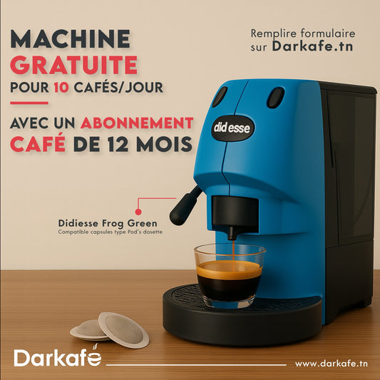 Abonnement 12 mois Café : Didiesse green frog
