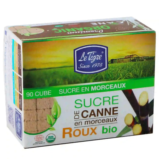 Le Tigre 1975 – Sucre en morceaux de canne roux bio – 90 cubes