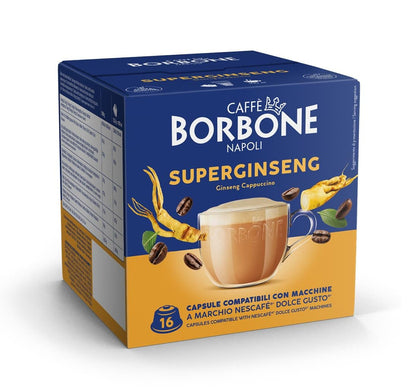 Borbone Superginseng – 16 Capsules (Dolce Gusto® Compatibles)