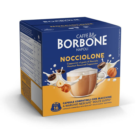 Borbone NOCCIOLONE Boite 16 Capsules Compatibles Dolce Gusto