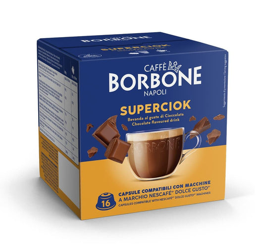 Borbone Super Ciok Boite 16 Capsules Compatibles Dolce Gusto