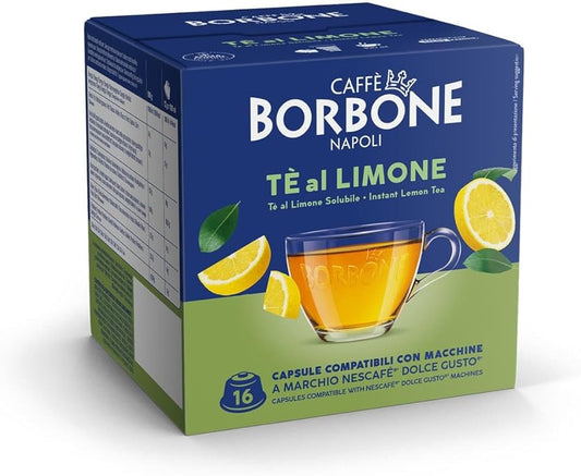 Borbone Tè al Limone – 16 Capsules (Dolce Gusto® Compatibles)