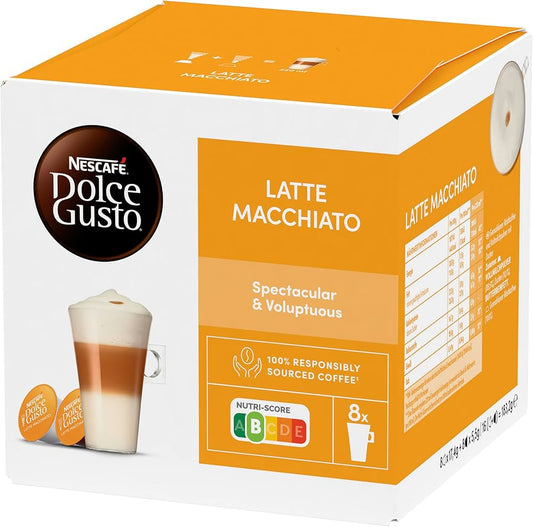 Nescafé Dolce Gusto Late Macchiato ( 16 Capusles / 8 Recettes )