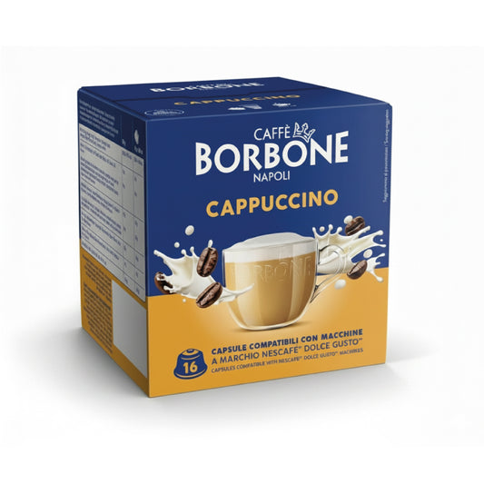 Borbone CAPPUCCIONE Boite 16 Capsules Compatibles Dolce Gusto