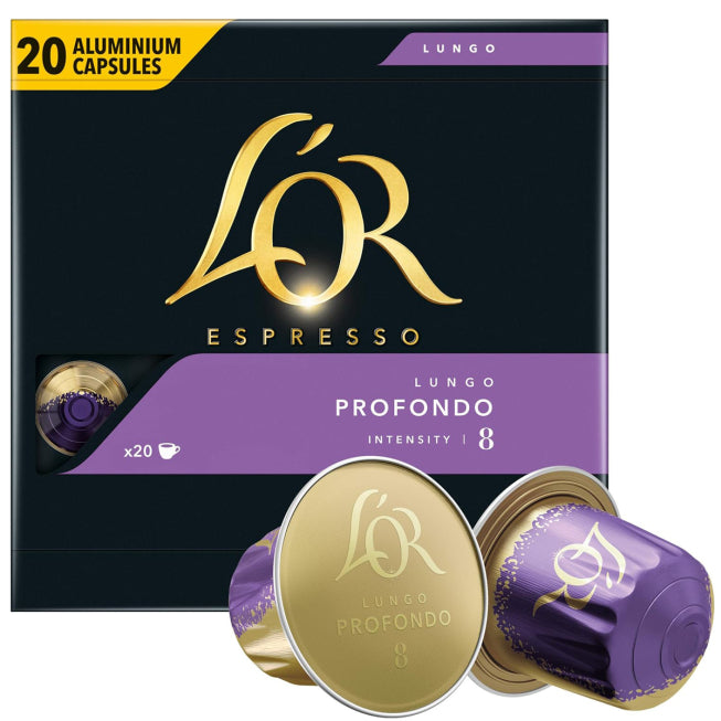 Café Caps L'OR PROFONDO 20P-8 (Compatibles Nespresso)