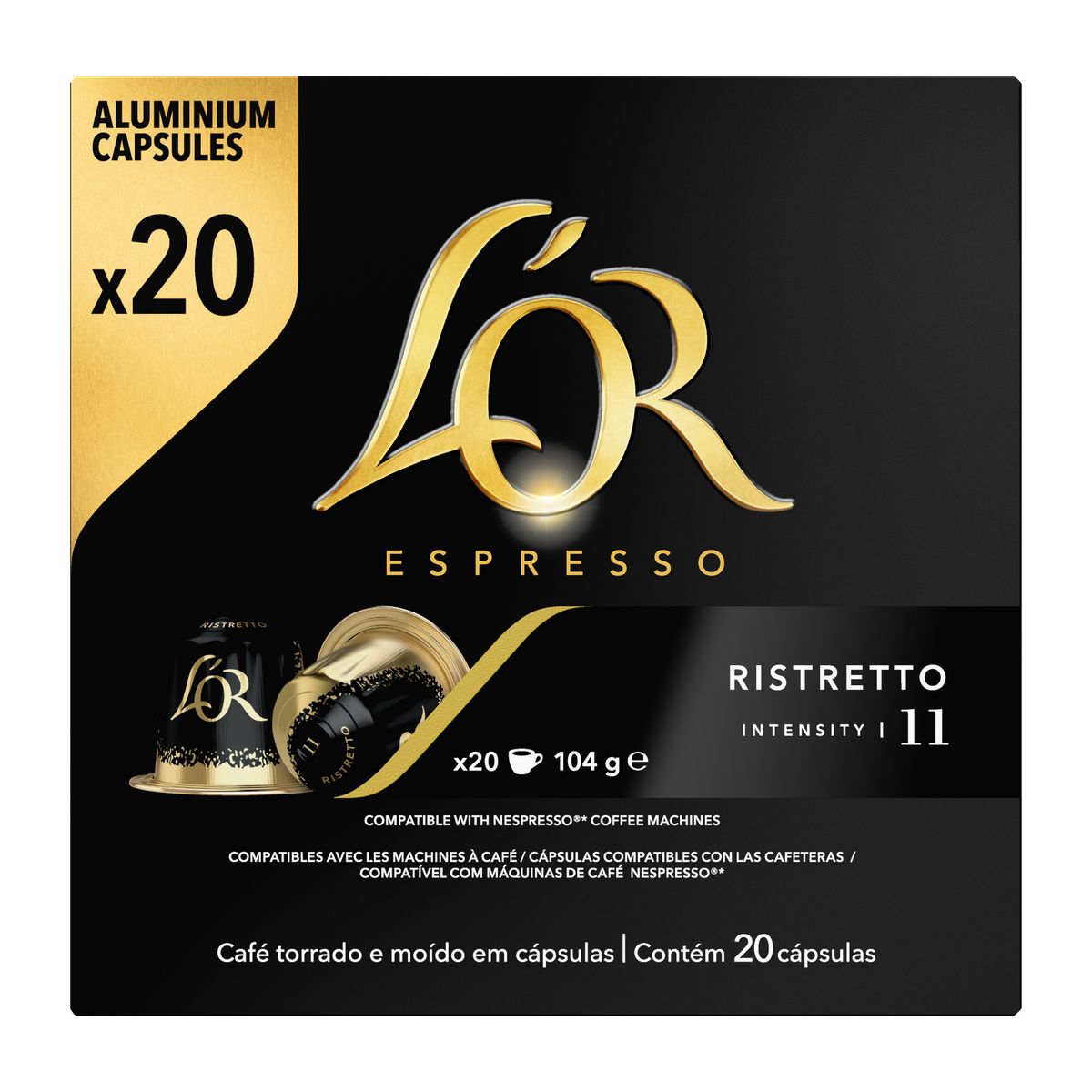 Café Caps L'OR RISTRETO 20P-11 (Compatibles Nespresso)
