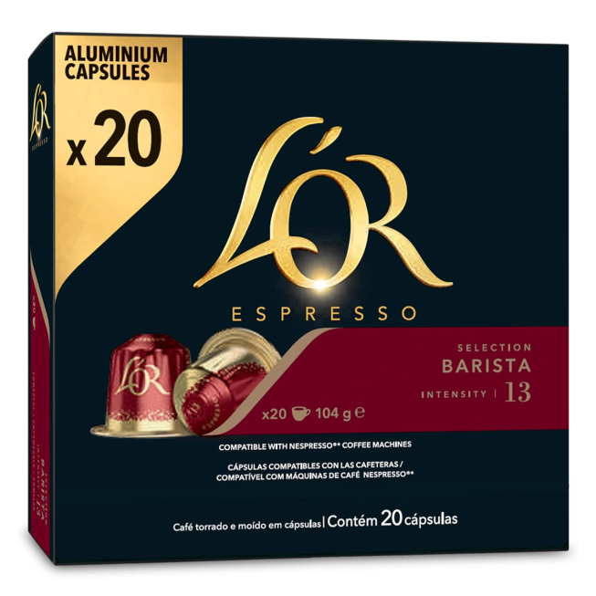 Café Capsule L'OR BARISTA 20P-13 (Compatibles Nespresso)