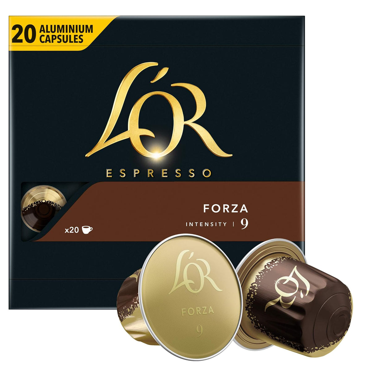 Café Capsule L'OR FORZA 20P-9 (Compatibles Nespresso)