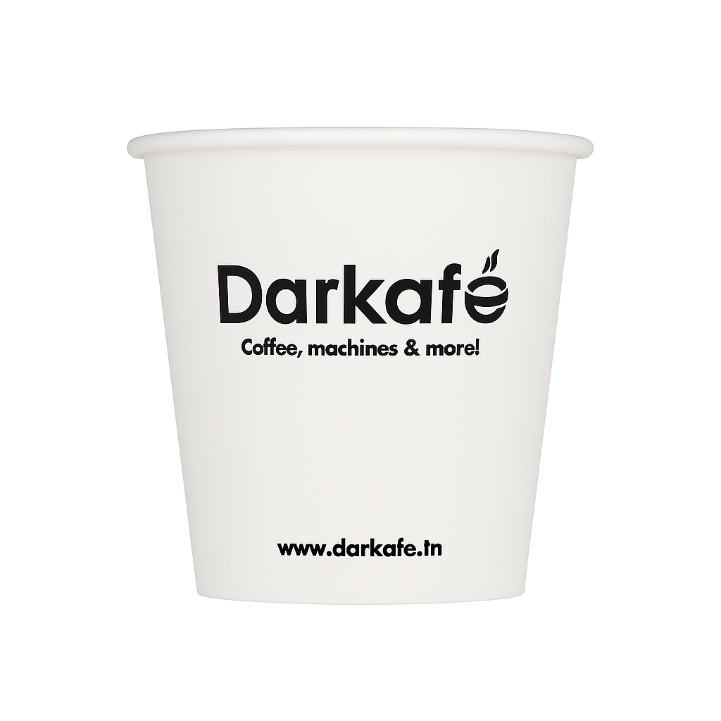 Gobelet carton personnalisé 19 cl – Darkafé ( Ramme de 50 pièces )