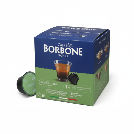 Borbone Decaffeinato – 16 Capsules (Dolce Gusto® Compatibles)