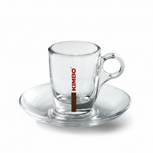 Tasses à expresso Kimbo en verre - 6 pièces