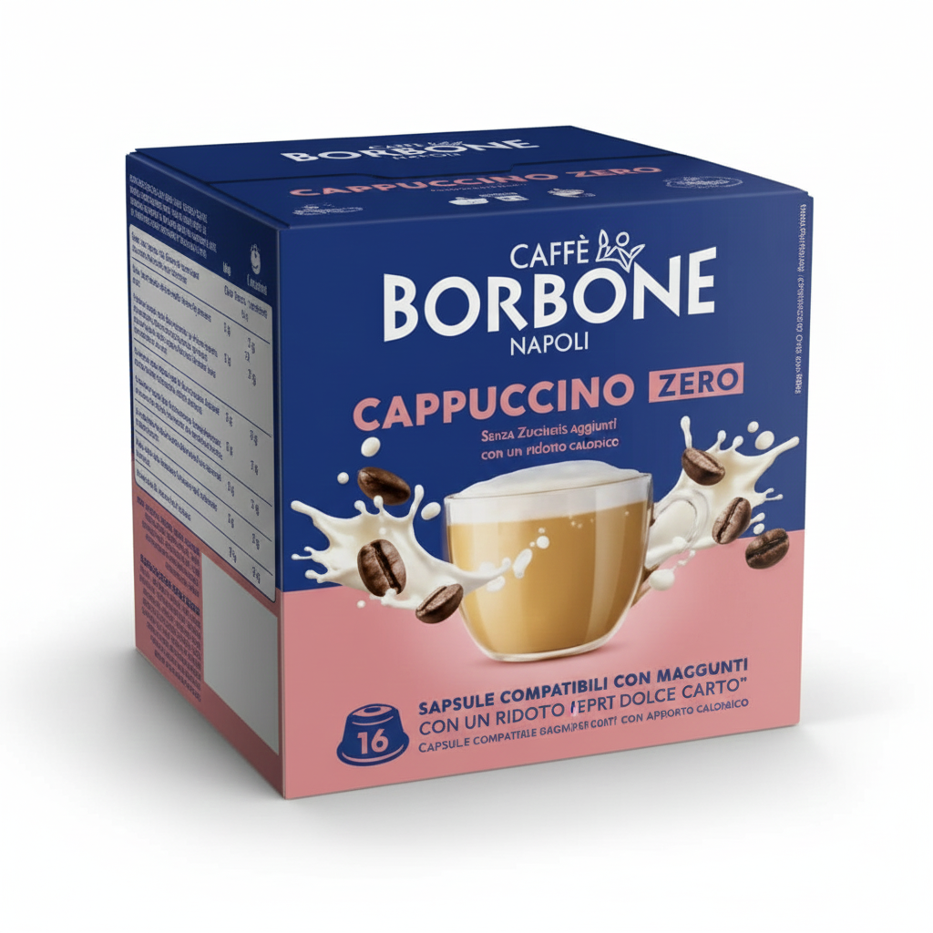 Borbone CAPPUCCINO ZERO Boite 16 Capsules Compatibles Dolce Gusto