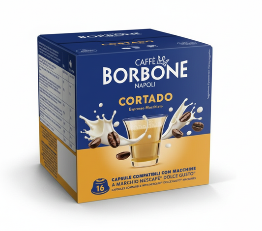 Borbone Cortado Boite 16 Capsules Compatibles Dolce Gusto