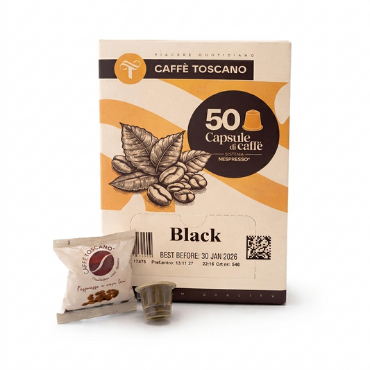 Café Toscano Compatibles Nespresso Black – 50 pièces