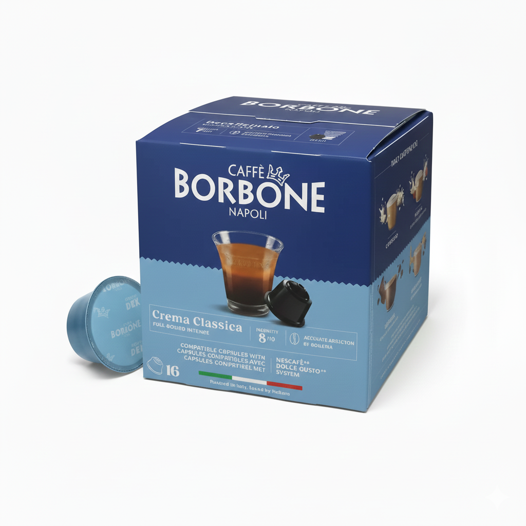 Borbone Crema Classica – 16 Capsules (Dolce Gusto® Compatibles)