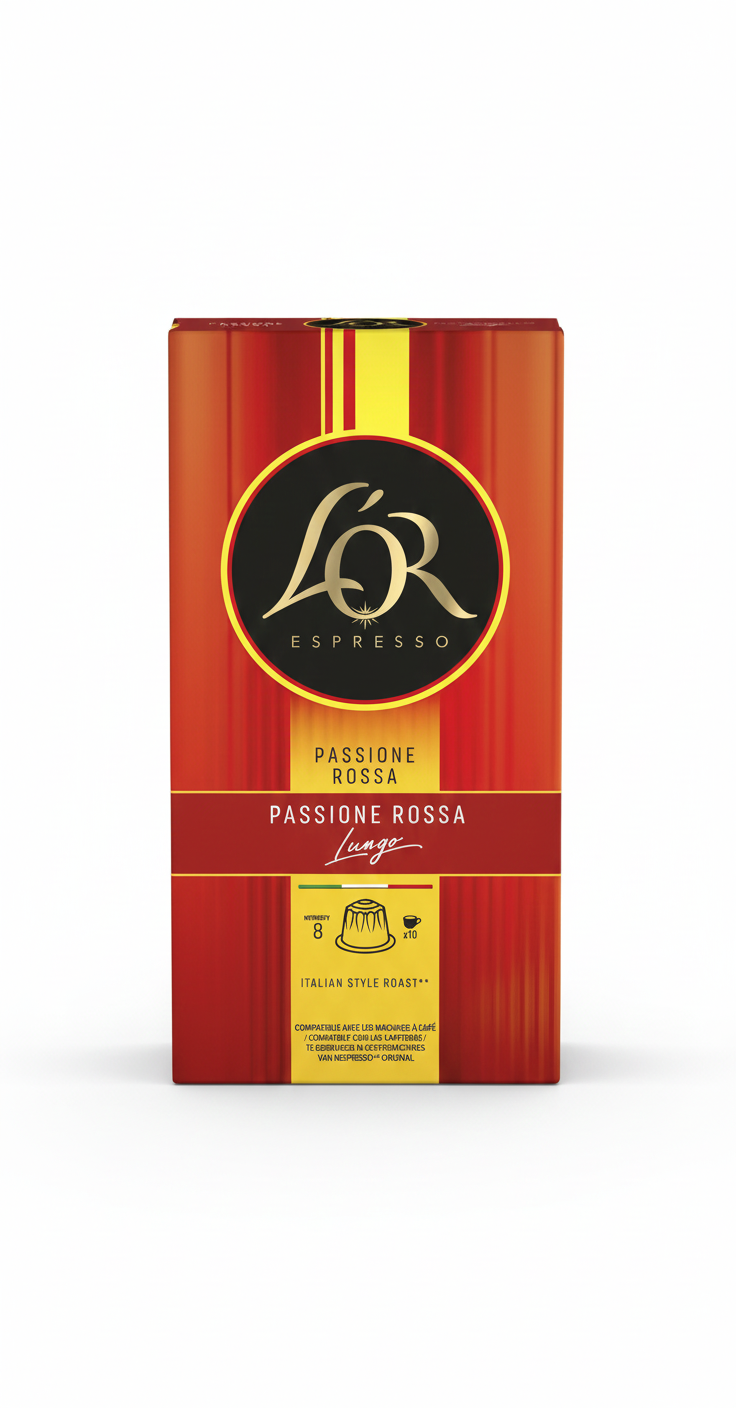 L’OR Ferrari Maranello Lungo – 10 capsules compatibles Nespresso