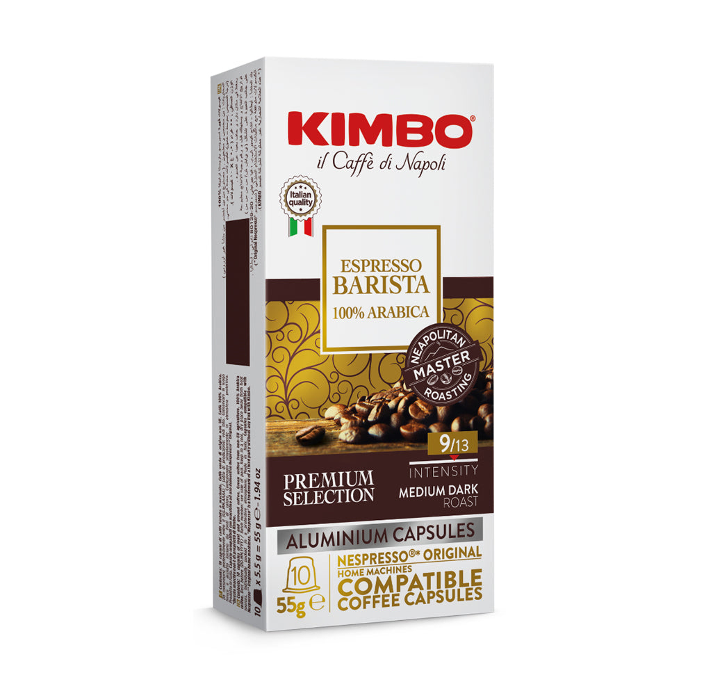 KIMBO 100% Arabica Compatibles Nespresso® – Boîte de 10 Capsules