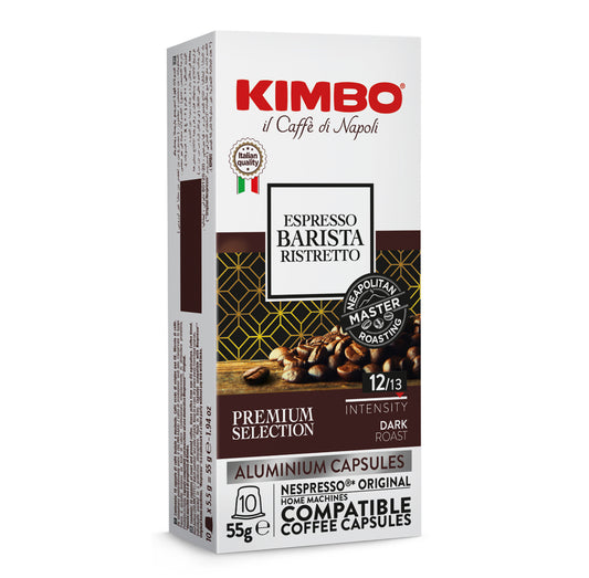 KIMBO Ristretto Compatibles Nespresso® – Boîte de 10 Capsules