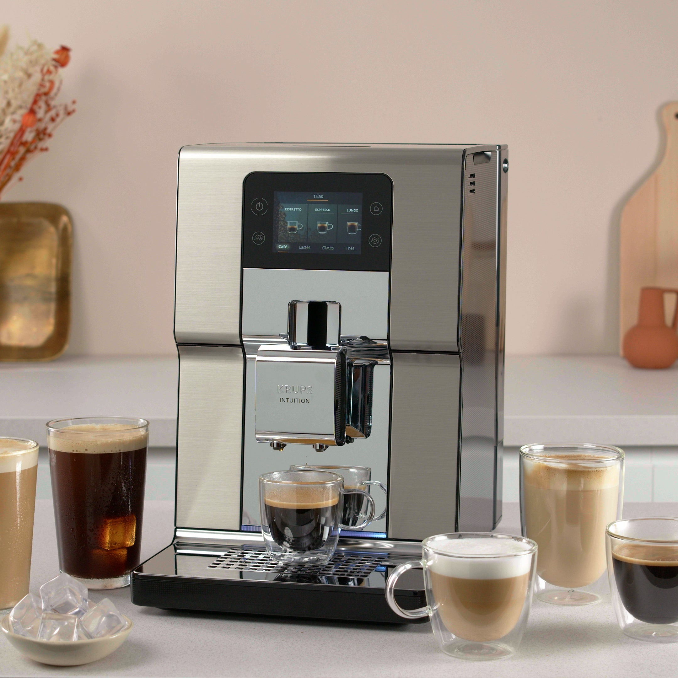 ESPRESSO FULL AUTO KRUPS INTUITION PREFERE  GRIS