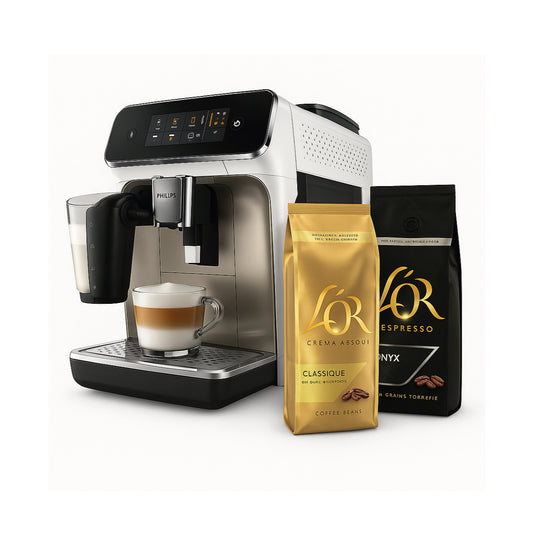 Philips EP2333/40 + 2 paquets L’OR 500 g offerts.