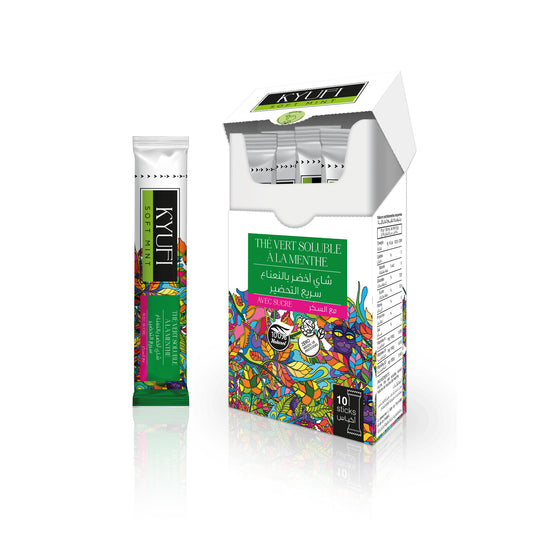 KYUFI SOFT MINT THÉ VERT À LA MENTHE AVEC SUCRE