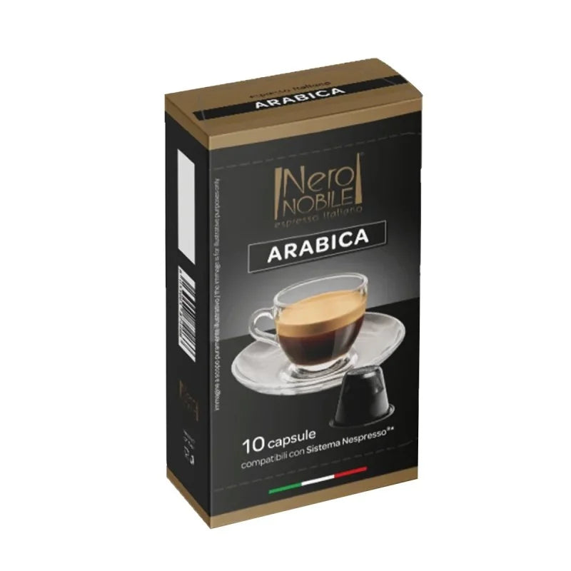 NeroNobile – Boîte de 10 Capsules 100 % Arabica Compatibles Nespresso