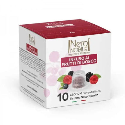NeroNobile Tisane aux Baies Sauvages– Boîte de 10 Capsules Compatibles Nespresso