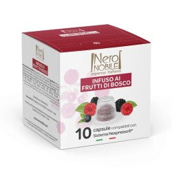NeroNobile Tisane aux Baies Sauvages– Boîte de 10 Capsules Compatibles Nespresso