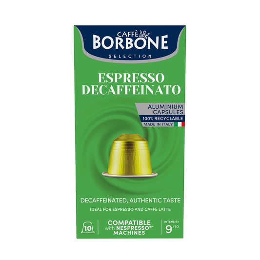 Capsules Borbone Espresso Decaffeinato 10 capsules (Compatibles Nepsresso)
