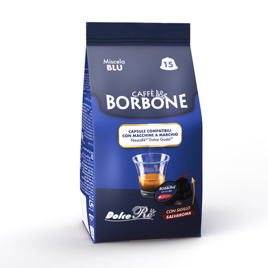Borbone Blu – 15 Capsules Compatibles Dolce Gusto