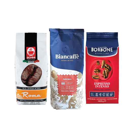 3Kg Café en Grains + ( Bonini - Borbone - Biancaffè )